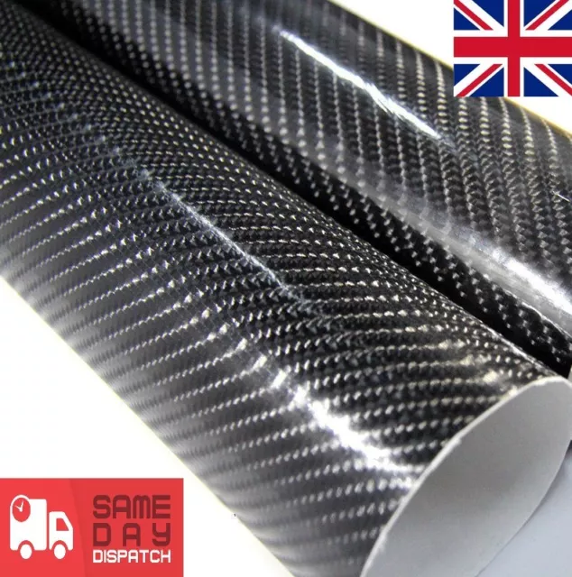 5 Diagonal Carbon Fibre Vinyl Wrap Sheet Film Sticker Car wrap air Bubble Free