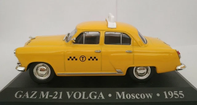 1/43 Gaz M-21 M21 M 21 Volga 1955 Moscou Taxi Sans Boîte ixo altaya Échelle
