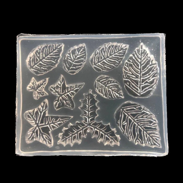 Rose Flower Maple Leaves Keychain Epoxy Resin Decorative Mould Pendant Mold