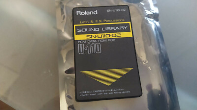Roland Sn U110 02 Latin Fx Percussion Sound Card U 110 U 2 Eur 40 00 Picclick Fr