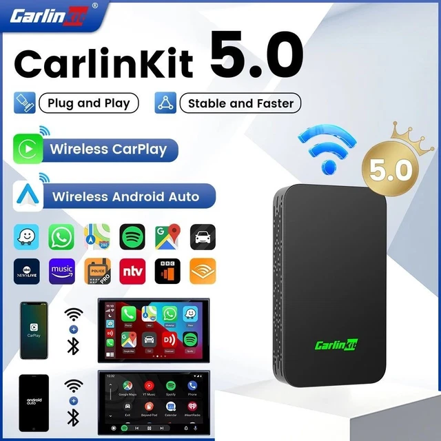 CARLINKIT 2AIR 2025 Wireless CarPlay Android Auto Box Dongle Auto 5.0 ...