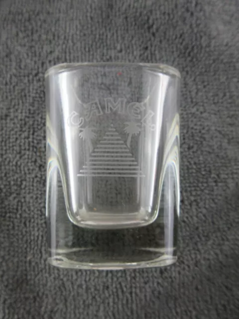 Camel Cigarettes Etched Pyramid Shot Glass - Advertising