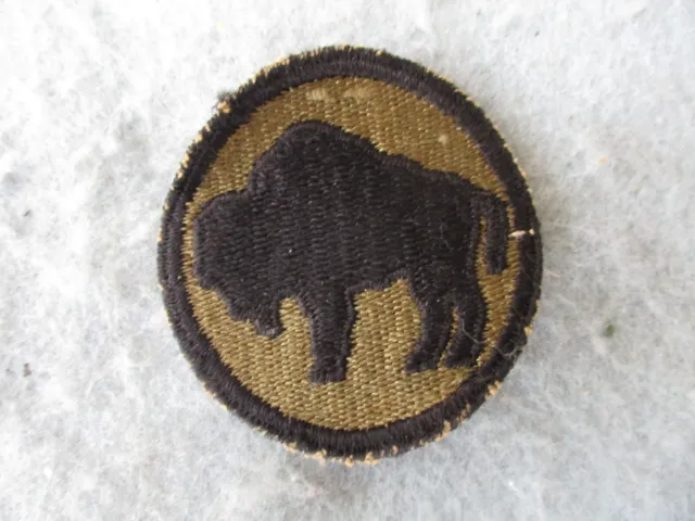 WWII US Army Patch 92nd Division Buffalo African American Unit Italy Theater WW2