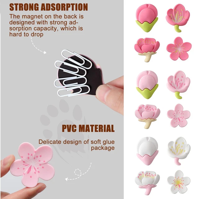 3D Artificial Plant Flower Refrigerator Decal Magnetic Sticker Fridge B5P3