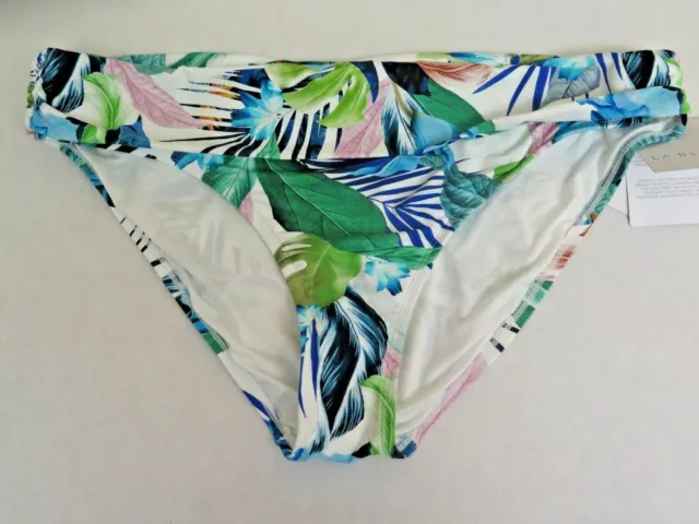 La Blanca Womens Sz 16 In The Moment Botanical Ruched Swim Bottom Separates $68+