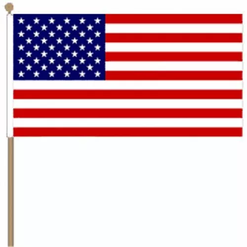 USA (United States) (9" x 6") Hand Waving Flag