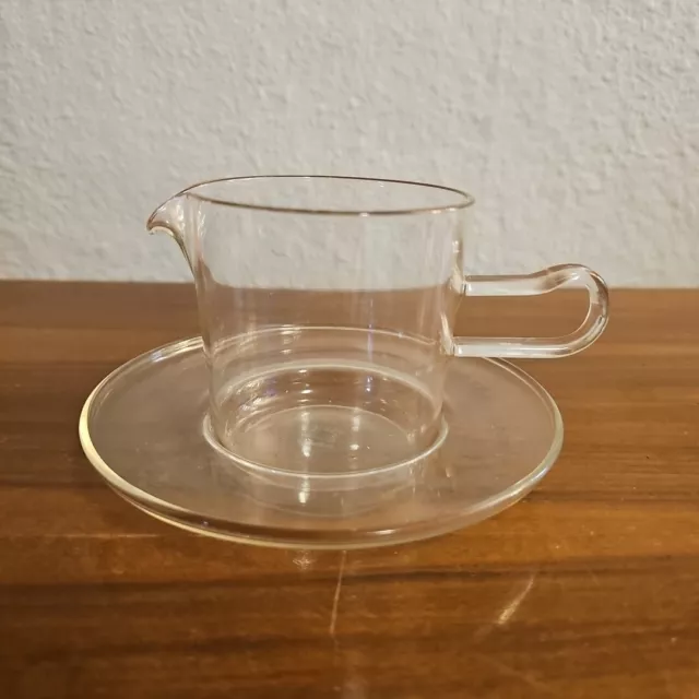 MID CENTURY SCHOTT  & GENOSSEN JENAER GLAS GERMAN Glass  CREAMER 2