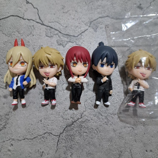 Lot De 6 Figurines Chainsaw Man - Denji, Power Et Autres - 12cm - PVC