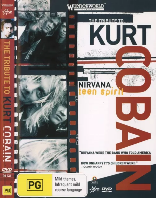 The Tribute To Kurt Cobain DVD (Region 4) VGC Nirvana Teen Spirit