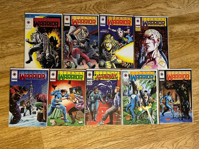 ETERNAL WARRIOR Comic Book Lot Vintage Valiant 9 Comics 1 3 5 6 9 12 13 15  17