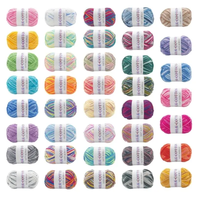 Crochet Yarn, Acrylic Soft Yarn Roll of 50g Knitting Yarn for DIY Hand Knitting