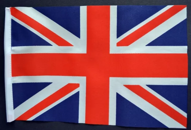 UNION JACK BUDGET FLAG small 9"x6" Great Britain British BUDGET GREAT FOR CRAFTS