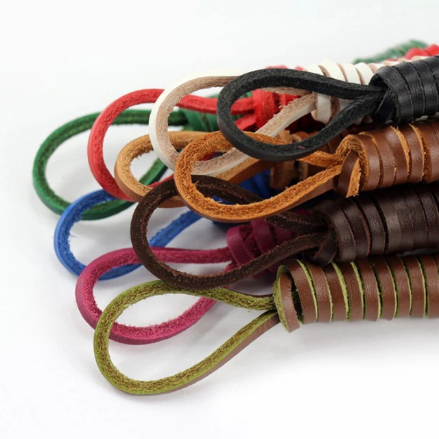 Lacets De Bottes En Cuir Colorés Lacet Boot Shoe Cordes Unisexes Cuir .