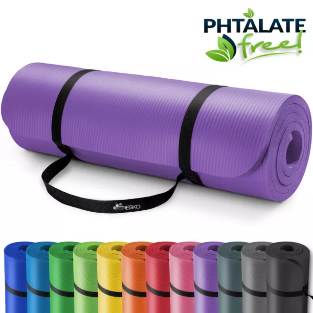 Yogamatte Fitnessmatte Gymnastikmatte Pilates Sportmatte Bodenmatte PHTHALATFREI