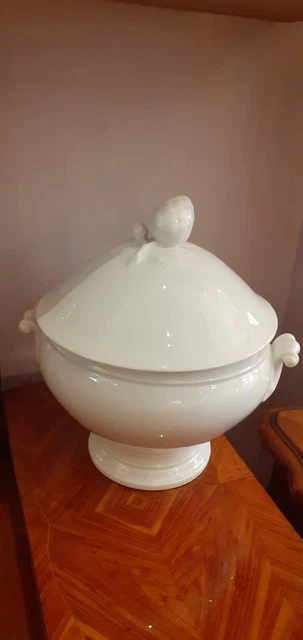 Soupière Ancienne En Porcelaine De Paris – XIXe Siècle, Service, D'occasion