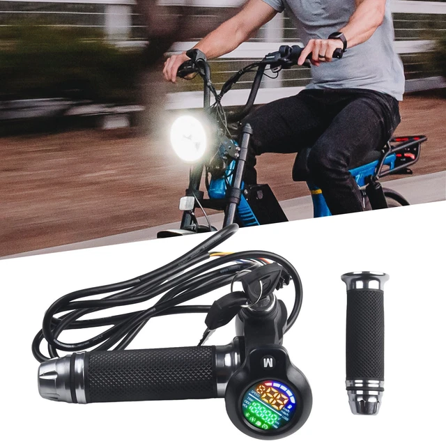 Guidon Avec Écran LCD Pour Trottinette Électrique 6/8 Broches - Affichage Tension, Vitesse Et Batterie