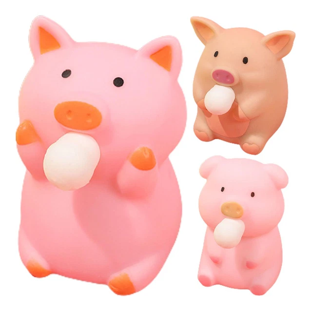 Squeezing Blowing Bubbles Cute Cartoon Piggy Toys Anti Stress Fidget Toy Gift