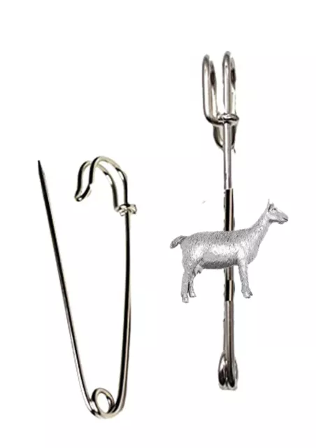 pp-a22 Goat pewter on a kilt blanket brooch pin fashion addition