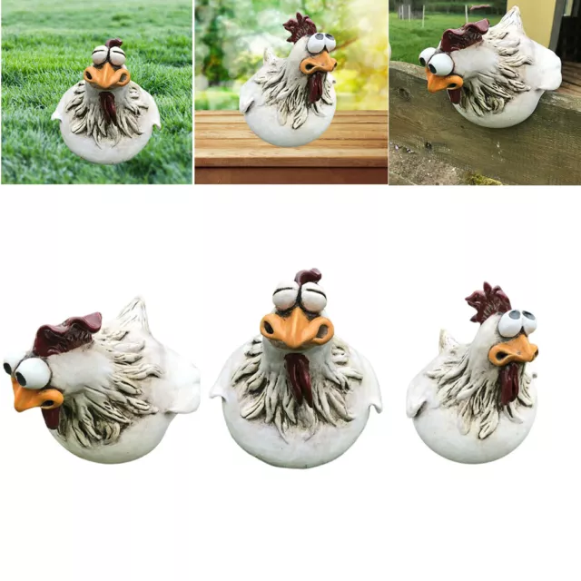 Huhn Garten Statue Henne Skulptur Tierfigur für Art Decor Farm Patio