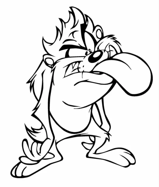TAZ TASMANIAN DEVIL Looney Toons Vinyl Wall Decal Sticker 8.52