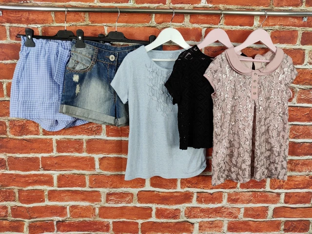 Girls Bundle Age 10-11 Years H&M Next New Look Shorts Top T-Shirt Blouse 146Cm