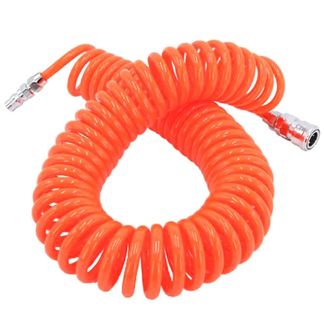 12m Polyurethane PU Air Compressor Hose Tube Pneumatic Hose Spring Air Pipe.pj