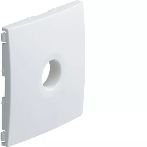HAGER WK740B - 1 Enjoliveur prise TV - Kallysta - Blanc névé