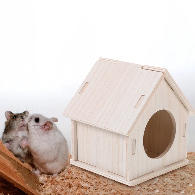 Hamsterversteck Rattenhaus Holz Igelhaus Kleines Haustierhaus Holzhaus Käfig