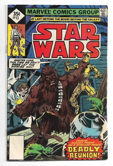 Star Wars #13 Marvel Comics 1978 Whitman No UPC code Diamond price Chewbacca