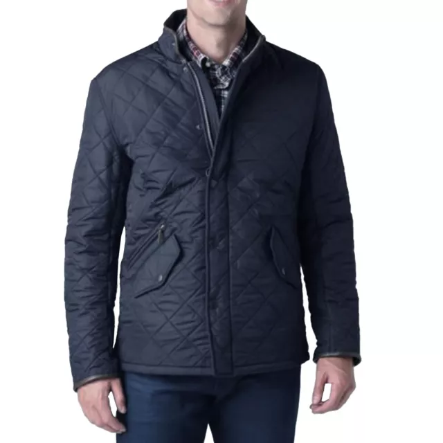 Barbour Jacket Mens Quilted Padded Winter Warm Lined Waterproof Outdoor Coat