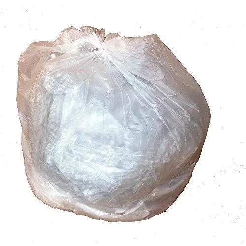 PlasticMill 35 Gallon, High Density, Clear, 16 Micron, 33x40, 250 Bags/Case, Gar