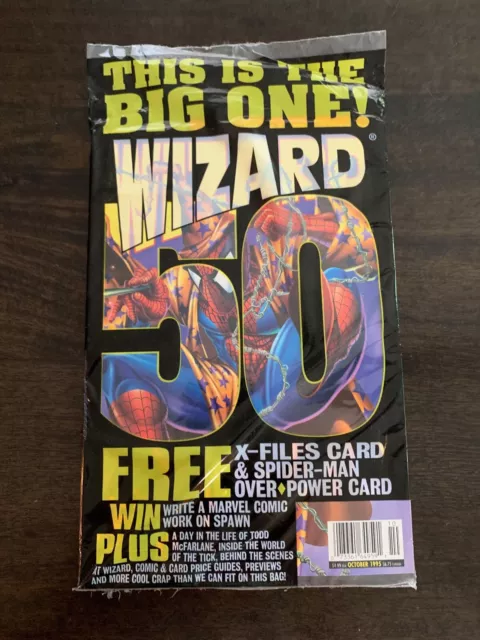 NEW/SEALED WIZARD Comics Magazine #50 October 1995 Spider-Man Cover Reprint
