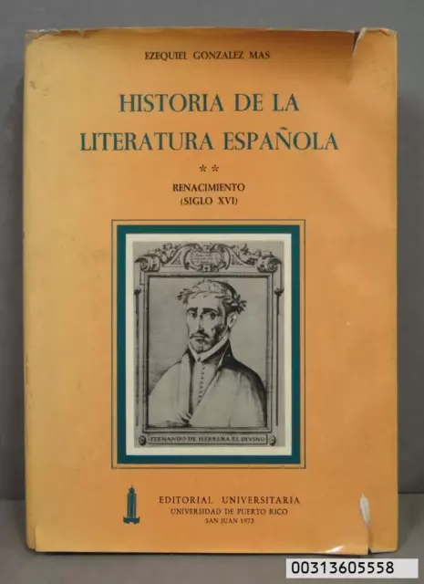 Historia De La Literatura Española. Renacimiento. Gonzalez Mas