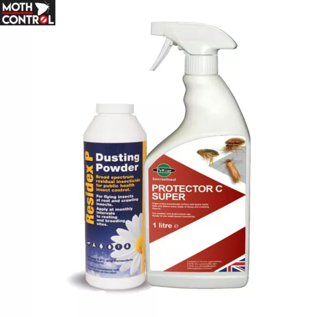 Strongest Bed Bug Killer Kit Spray treatment with Powder Bedbug Kill