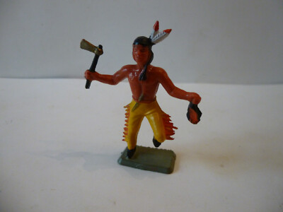 lot d'indien et cowboy style starlux 3 figurine en bas sont