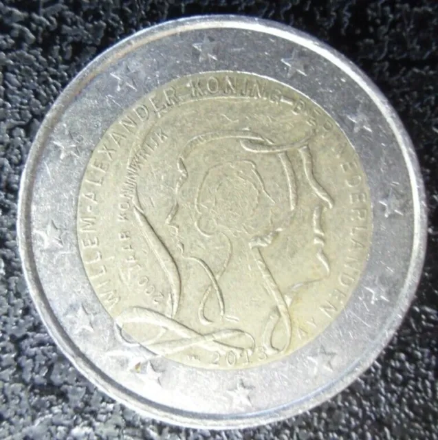 Münze 2 Euro € Niederlande 2013 200 Jahre Königreich Sondermünze Kursmünze Uml.