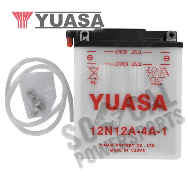 Yuasa Conventional 12V Battery - 12N12A-4A-1 - YUAM2221B