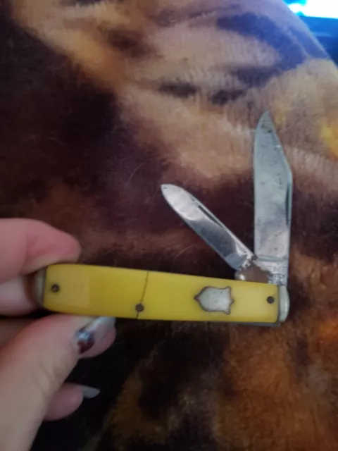 VINTAGE KENT NY USA Single 3.5 Blade Folding Pocket Fish Knife w/Hook  Remover $15.95 - PicClick