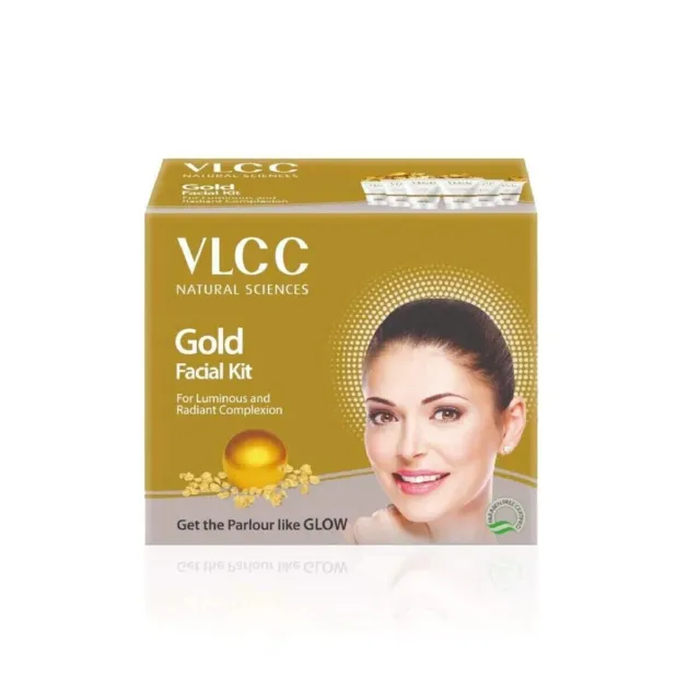 1 kit visage VLCC Gold 60 g pour un teint lumineux et éclatant - Soin naturel