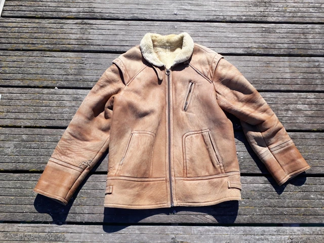 Veste Aviateur Bomber En Cuir Type A2, Style USA, Taille XXL - Occasion Très Bon état, Marque Avirex (1987)