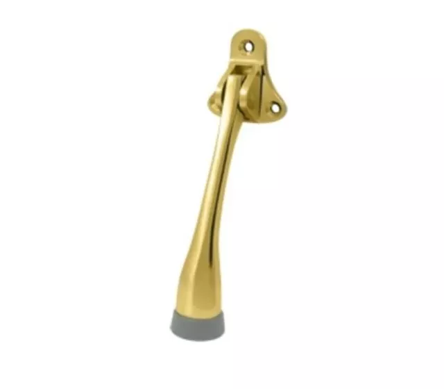 Kickdown Door Holder Stop 5" Solid Brass in 9 Variations by Deltana