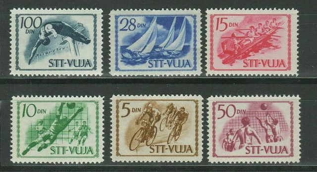 Trieste B STT - Vujna 1951 ☀  Sport 6 v set, MI 60/66  MNH**