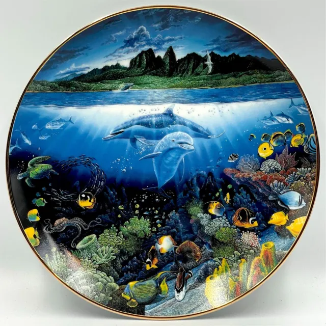 Danbury Mint ‘A Discovery Off Anahola’ Underwater Paradise Ltd Collectors Plate