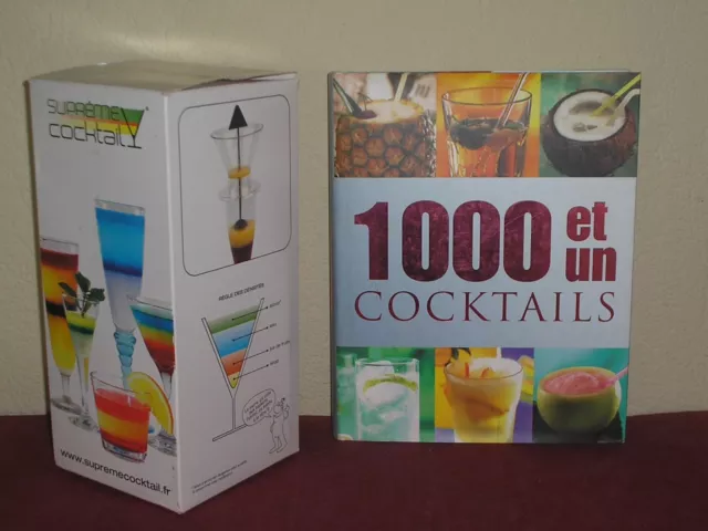 SUPREME COCKTAIL + Livre 1000 et 1 cocktails / kit pour Barman / No verre shaker