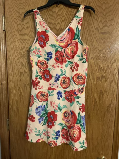 Everly Woman's Floral Dress Size S Vneck Sleeveless