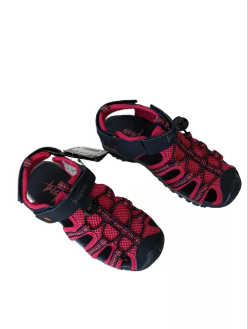 Sandali da trekking rossi Trespass unisex ragazzo ragazza taglia 13