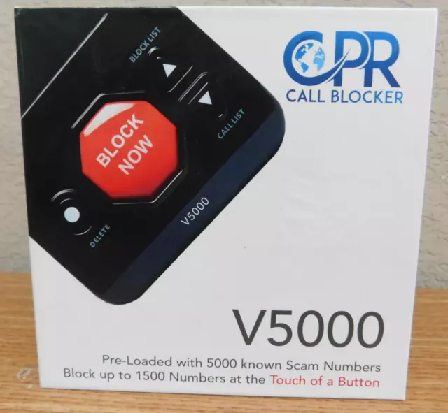 CPR V5000 Call Blocker for Landline Phones - Block All Robocalls and Spam Calls