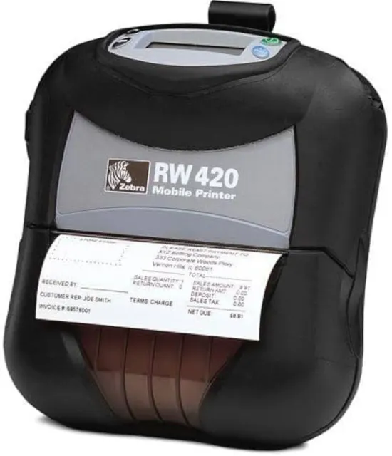 Zebra RW420 sans Fil Portable Imprimante
