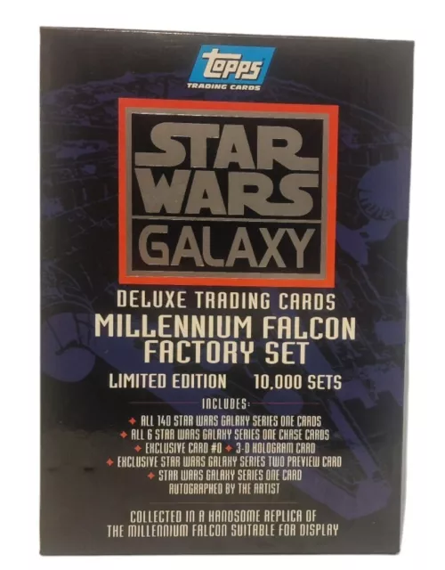 Star Wars Galaxy Deluxe Topps Trading Cards Millennium Falcon Factory Set (J9)