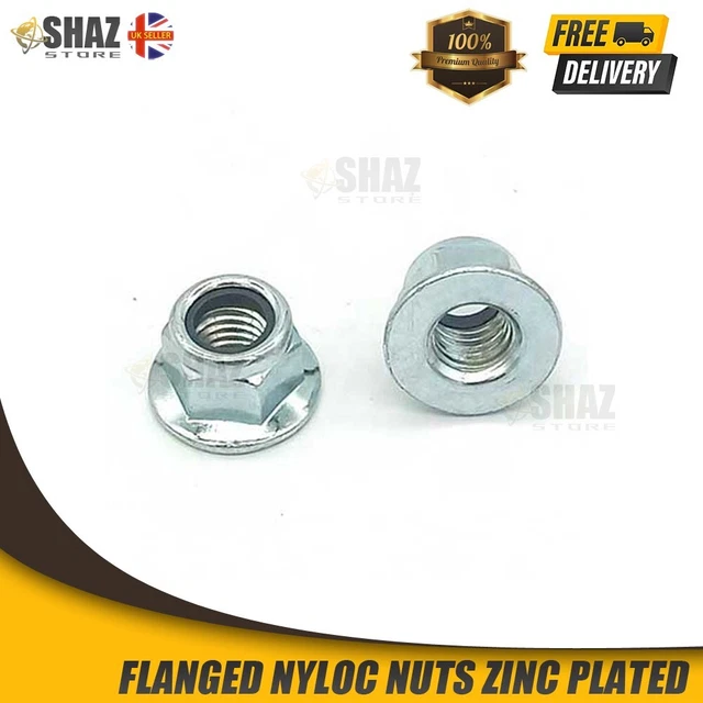 Dadi Esagonali Flangiati Nyloc Dadi Placcati In Zinco DIN 6926 M3 M4 M5 - Foto 11